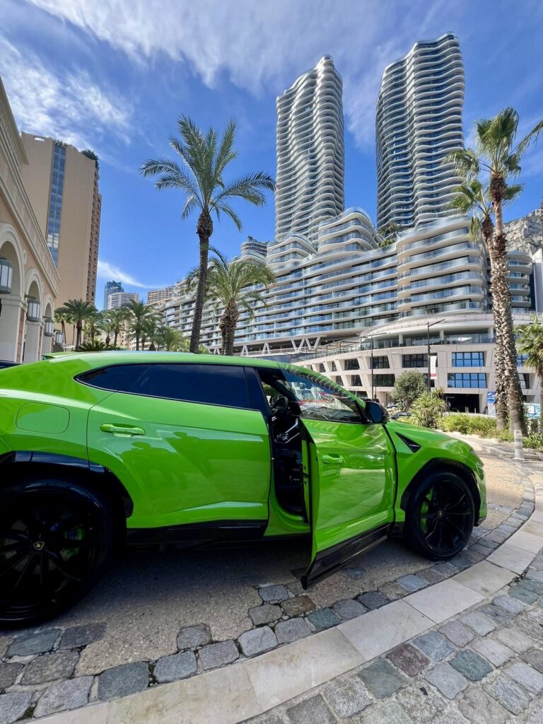 Lambroghini Urus Green Side Monaco