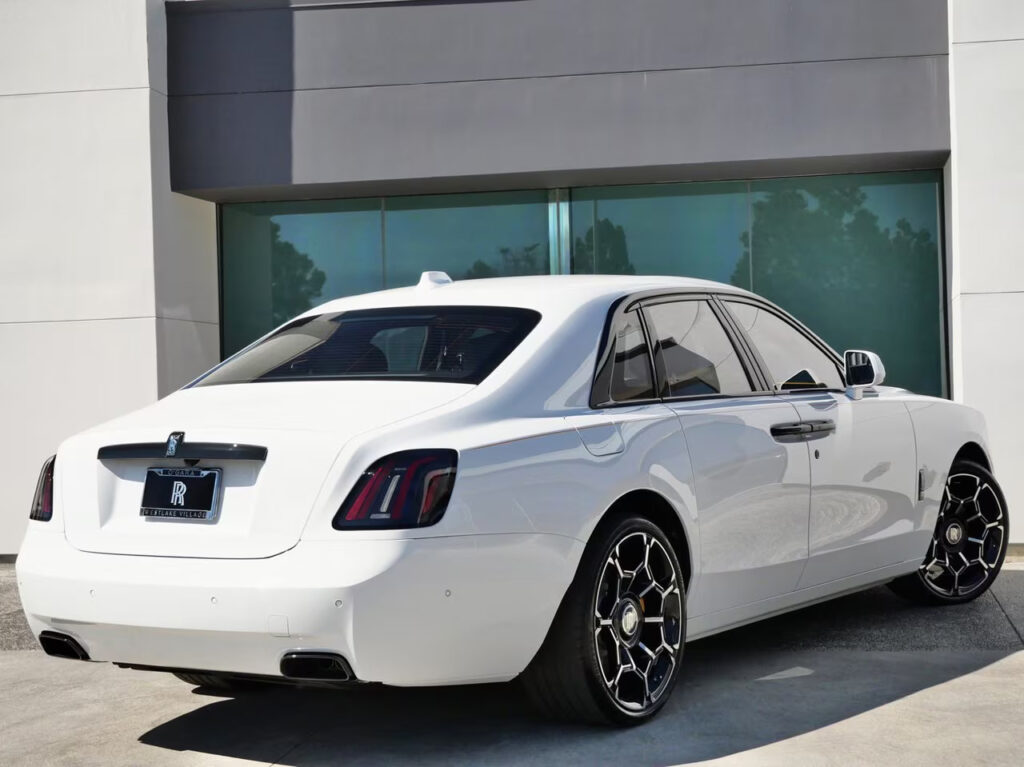 Rolls Royce Ghost White Black Badge Rear